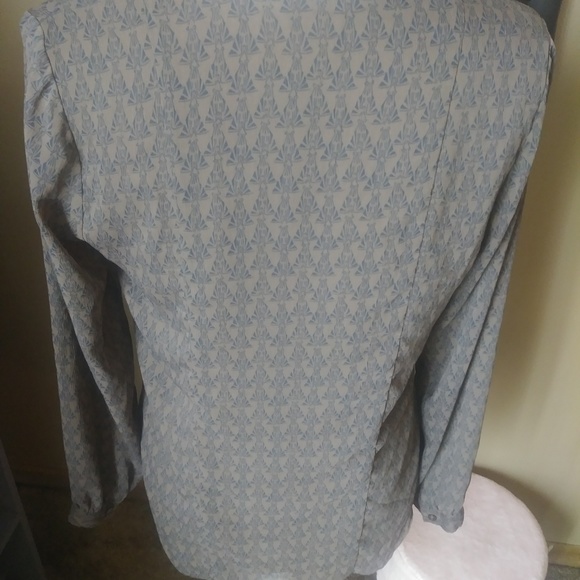 Coldwater Creek long sleeve boho V neck blouse - Picture 5 of 6